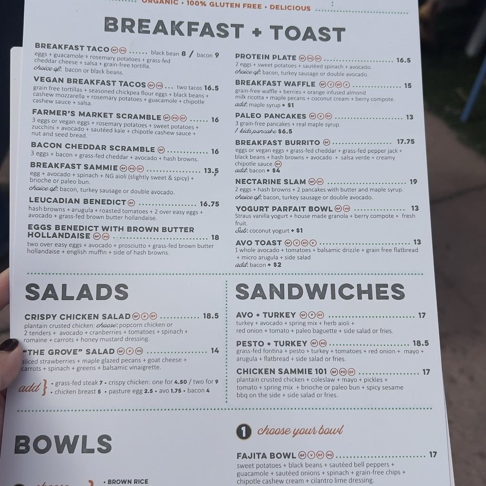 Nectarine Grove - Food Menu - New American Near Me - Encinitas, California