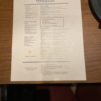 Paddlefish - Menu 8/20/21 - Seafood Near Me - Orlando, Florida Paddlefish - Menu 8/20/21 - Seafood Near Me - Orlando, Florida