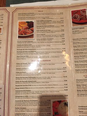 Menu photo 8 La Carreta Miami, FL