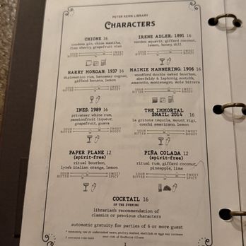 Peter Kern Library - Menu - Speakeasies Near Me - Knoxville, Tennessee Peter Kern Library - Menu - Speakeasies Near Me - Knoxville, Tennessee