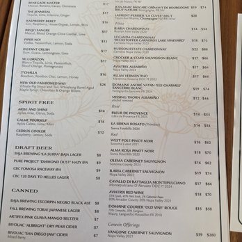 Lana - Menu 2, Sep 2026 - American Near Me - Solana Beach, California