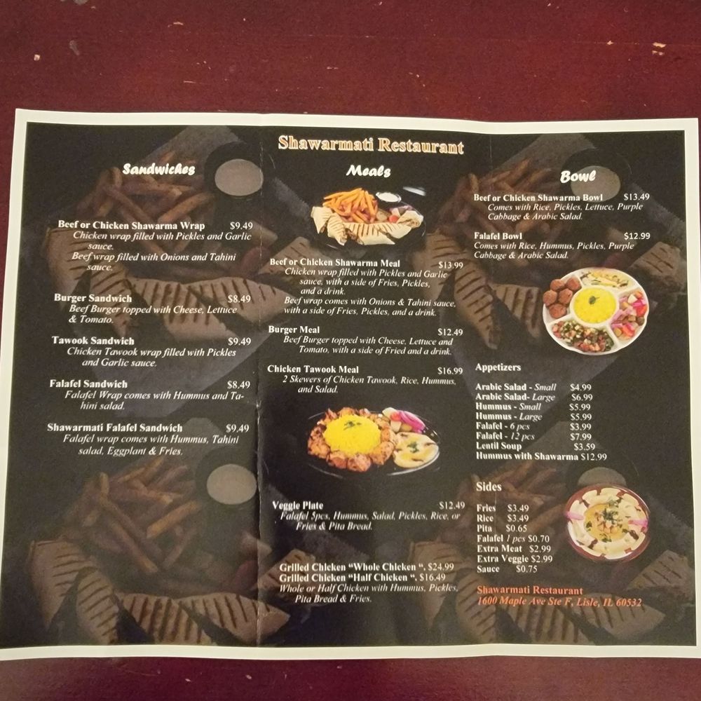 Shawarmati - Menu - Mediterranean Near Me - Lisle, Illinois Shawarmati - Menu - Mediterranean Near Me - Lisle, Illinois