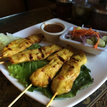 Thai Cuisine II - Chicken with peanut sauce - Thai Near Me - Merced, California Thai Cuisine II - Chicken with peanut sauce - Thai Near Me - Merced, California