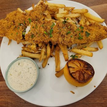 Copper & Sage - The Walleye fish & chips was quite good - Cocktail Bars Near Me - Goodyear, Arizona