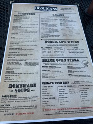 Menu photo 3 Hooligans Eastside Grill Macedon, NY