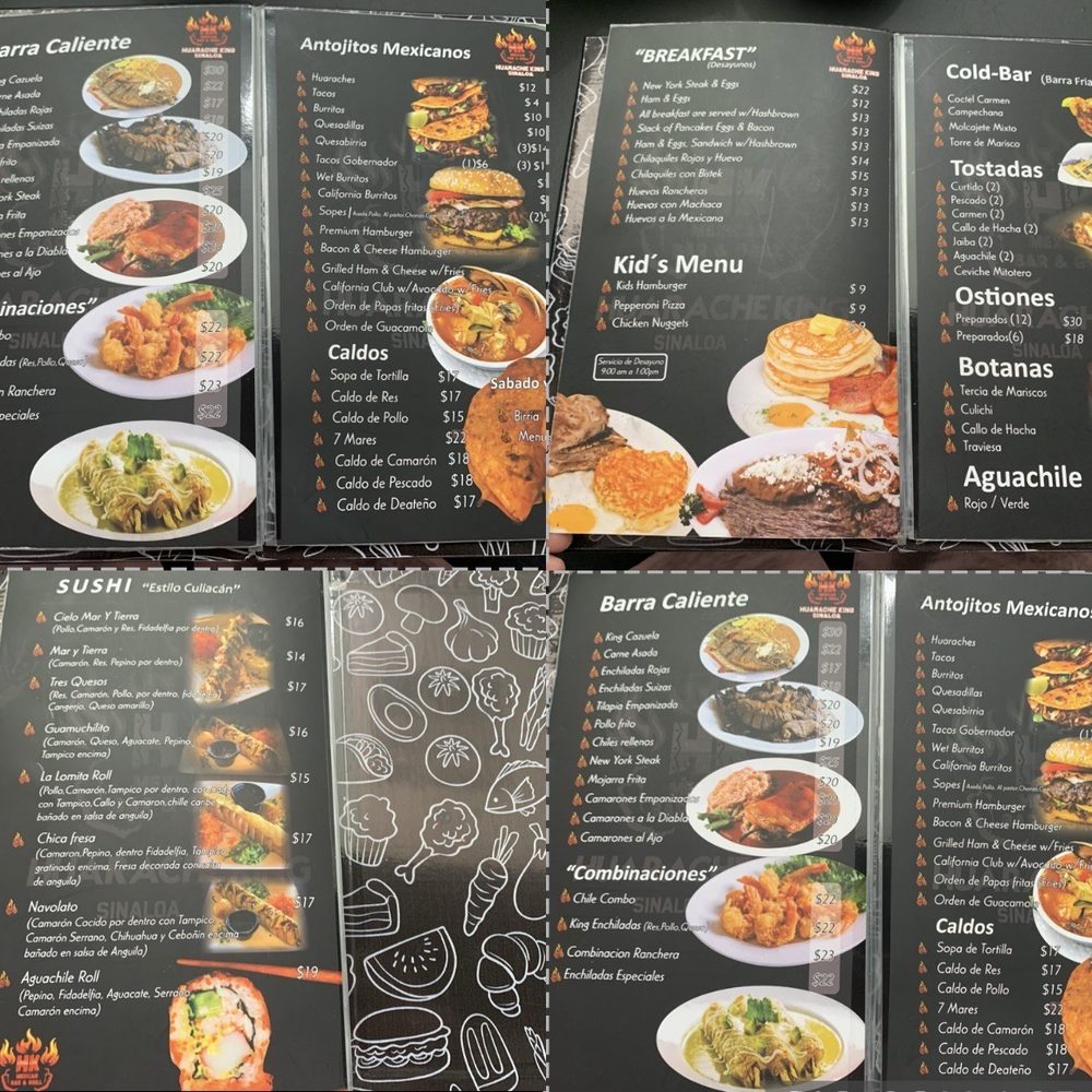 Huarache King - Large menu with authentic Mexican food. - Mexican Near Me - King City, California