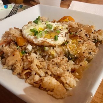 Brew and Bird - Kimchi fried rice with grilled chicken - Beer Bar Near Me - Decatur, Georgia