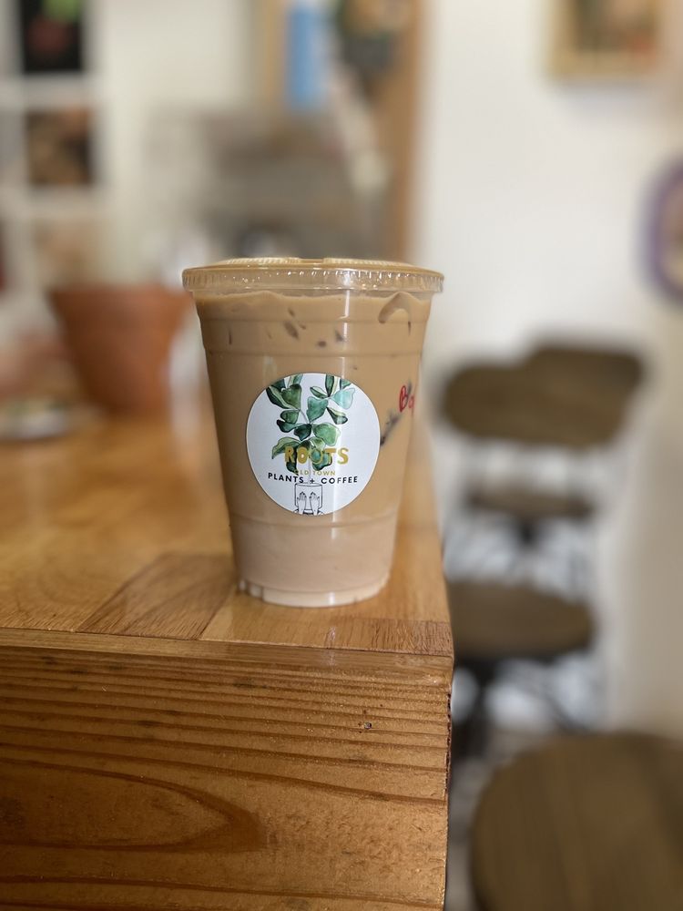 Roots Plants Coffee Logo
