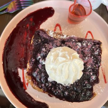 Pink Cafe - Blueberry French toast was amazing - the blueberries were so good tangy sweet - fabulous - Cafes Near Me - Hallandale Beach, Florida Pink Cafe - Blueberry French toast was amazing - the blueberries were so good tangy sweet - fabulous - Cafes Near Me - Hallandale Beach, Florida