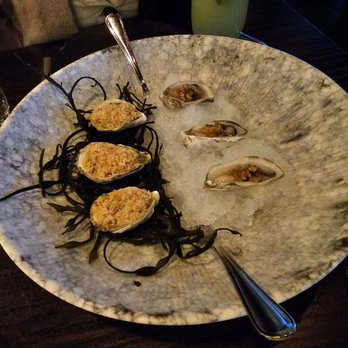 Sparrow + Wolf - Chilled and charcoal oysters - New American Near Me - Las Vegas, Nevada