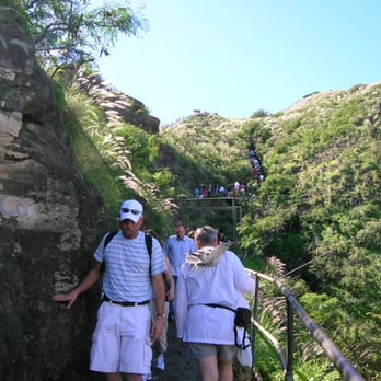 Diamond Head State Monument - Approaching a staircase - Parks Near Me - Honolulu, Hawaii Diamond Head State Monument - Approaching a staircase - Parks Near Me - Honolulu, Hawaii