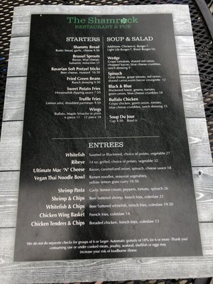 Menu photo 2 Shamrock Bar & Restaurant Beaver Island, MI Menu photo 2 Shamrock Bar & Restaurant Beaver Island, MI