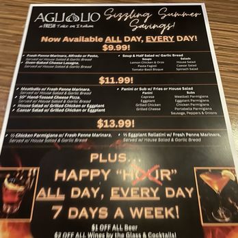 Agliolio - Italian Near Me - Boynton Beach, Florida