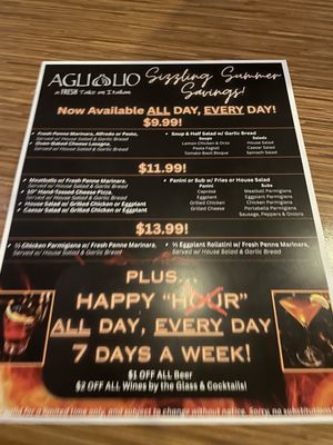 Menu photo 1 Agliolio Boynton Beach, FL