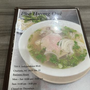 Pho Huong Que - Menu - Vietnamese Near Me - Charlotte, North Carolina Pho Huong Que - Menu - Vietnamese Near Me - Charlotte, North Carolina
