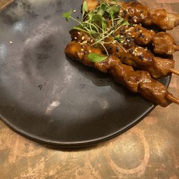 Chicken yakitori skewers