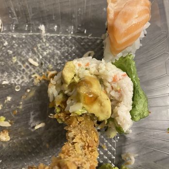Kana Sushi - Crab meat squeezed out at ends it was so much. - Sushi Bars Near Me - Walnut Creek, California Kana Sushi - Crab meat squeezed out at ends it was so much. - Sushi Bars Near Me - Walnut Creek, California