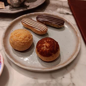 Tillie's - Pastries. Mini eclairs and cream puffs (I think). - New American Near Me - Dripping Springs, Texas Tillie's - Pastries. Mini eclairs and cream puffs (I think). - New American Near Me - Dripping Springs, Texas