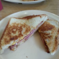 Todd's Café - Grilled ham and cheese sandwich