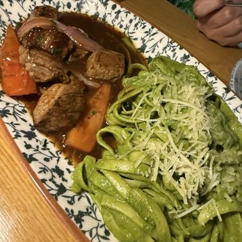 Embarcadero 41 - Tallarín Verde con Bistec - FETUCCINE AL PESTO CON LOMO SALTADO - Seafood Near Me - Pembroke Pines, Florida Embarcadero 41 - Tallarín Verde con Bistec - FETUCCINE AL PESTO CON LOMO SALTADO - Seafood Near Me - Pembroke Pines, Florida