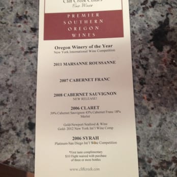 Cliff Creek Cellars in Newberg - Wine Tasting Room Near Me - Newberg, Oregon