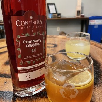 Connecticut Distilling - Ready for the holidays with some Cranberry drops! Also tried their bourbon w/ their "bless your heart" cocktail- delicious! - Distilleries Near Me - Waterbury, Connecticut
