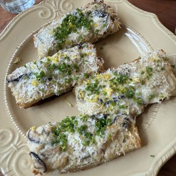 Patula - Mushroom toast on grilled focaccia; yummy! - Coffee & Tea Near Me - New Orleans, Louisiana