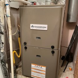 Nick Robinson Heat & Air - Inside heat and air unit installed today.