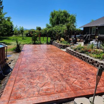 Grand View Contracting - a stamped concrete patio - Masonry/Concrete Near Me