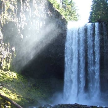 Tamanawas Falls - Up close, The white spot on the right is a people. - Hiking Near Me - Parkdale, Oregon Tamanawas Falls - Up close, The white spot on the right is a people. - Hiking Near Me - Parkdale, Oregon