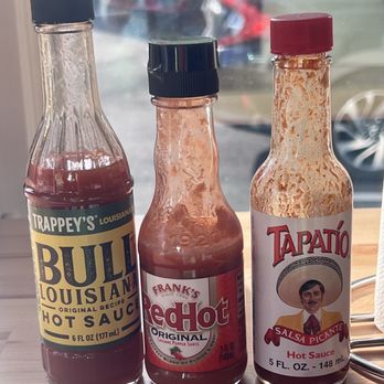 MAD Seafood - Hot sauce offerings. Something for everyone :) - Seafood Near Me - Annandale, Virginia MAD Seafood - Hot sauce offerings. Something for everyone :) - Seafood Near Me - Annandale, Virginia