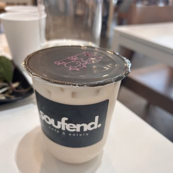 Soufend Cafe & Eatery - Jasmine green milk tea - Cafes Near Me - Seattle, Washington