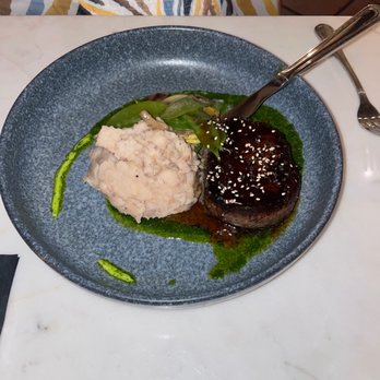 Azalea - Yoshobu steak - filet mignon with a Sichuan and sesame rub - Asian Fusion Near Me - San Juan, Puerto Rico