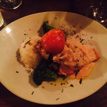 Dunya Bistro - Salmon and rice: really yum! - Mediterranean Near Me - San Francisco, California
