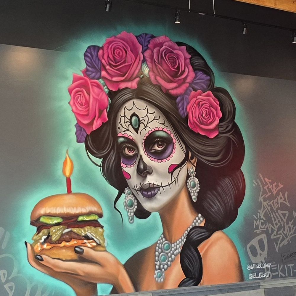 Killer Burger Potranco - Interior art - Burgers Near Me - San Antonio, Texas Killer Burger Potranco - Interior art - Burgers Near Me - San Antonio, Texas