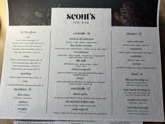 Menu photo 1 Scout's St. Louis, MO Menu photo 1 Scout's St. Louis, MO