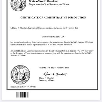 Unshakable Builders - Unshakable builders had their license revoked by the North Carolina Department of revenue - Architects Near Me - Greenville, North Carolina