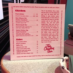 The Chicken Bar - Menu