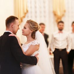 Sight And Sound Services - Happy bride and groom with First Dane