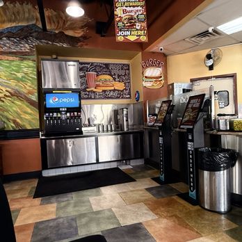 T Burgers - Kiosk ordering and self serve fountain available - Burgers Near Me - Monrovia, California T Burgers - Kiosk ordering and self serve fountain available - Burgers Near Me - Monrovia, California