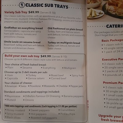 Menu photo 6 DiBella's Subs Latham, NY