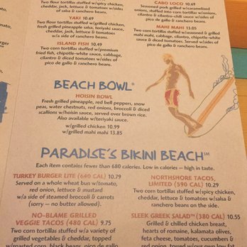 Islands Restaurant - Menu 2/18/17 - Sports Bars Near Me - Irvine, California