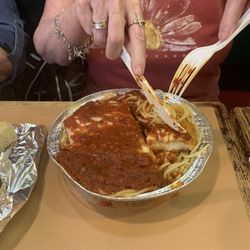 Dante's - Glenda and Susan got Chicken Parmesan. It's huge!