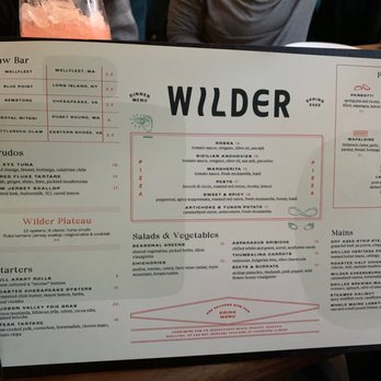 Wilder - Wilder - Dinner Menu - Pizza Near Me - Philadelphia, Pennsylvania Wilder - Wilder - Dinner Menu - Pizza Near Me - Philadelphia, Pennsylvania
