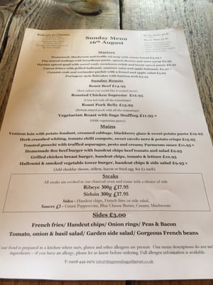 Menu photo 2 The Green Dragon London, XGL