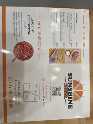 Menu photo 4 Sunshine Pizza Los Angeles, CA Menu photo 4 Sunshine Pizza Los Angeles, CA