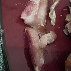 Filthy’s - Raw bacon that I had to take out of the burger because there was no way I was eating it