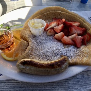 Paula's Pancake House - Danish pancake combination with fresh strawberries - Breakfast & Brunch Near Me - Solvang, California Paula's Pancake House - Danish pancake combination with fresh strawberries - Breakfast & Brunch Near Me - Solvang, California
