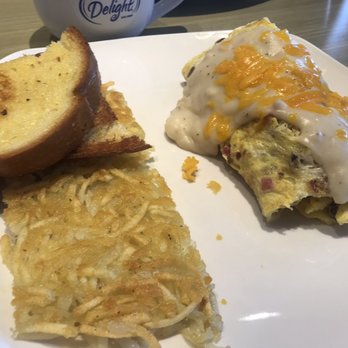 Jimmy's Egg - Biscuits and gravy omelet - Breakfast & Brunch Near Me - Amarillo, Texas