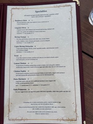 Menu photo 3 Sunset Grill Moab, UT